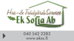 Hus & Trädgårdsservice Ek Sofia Ab logo